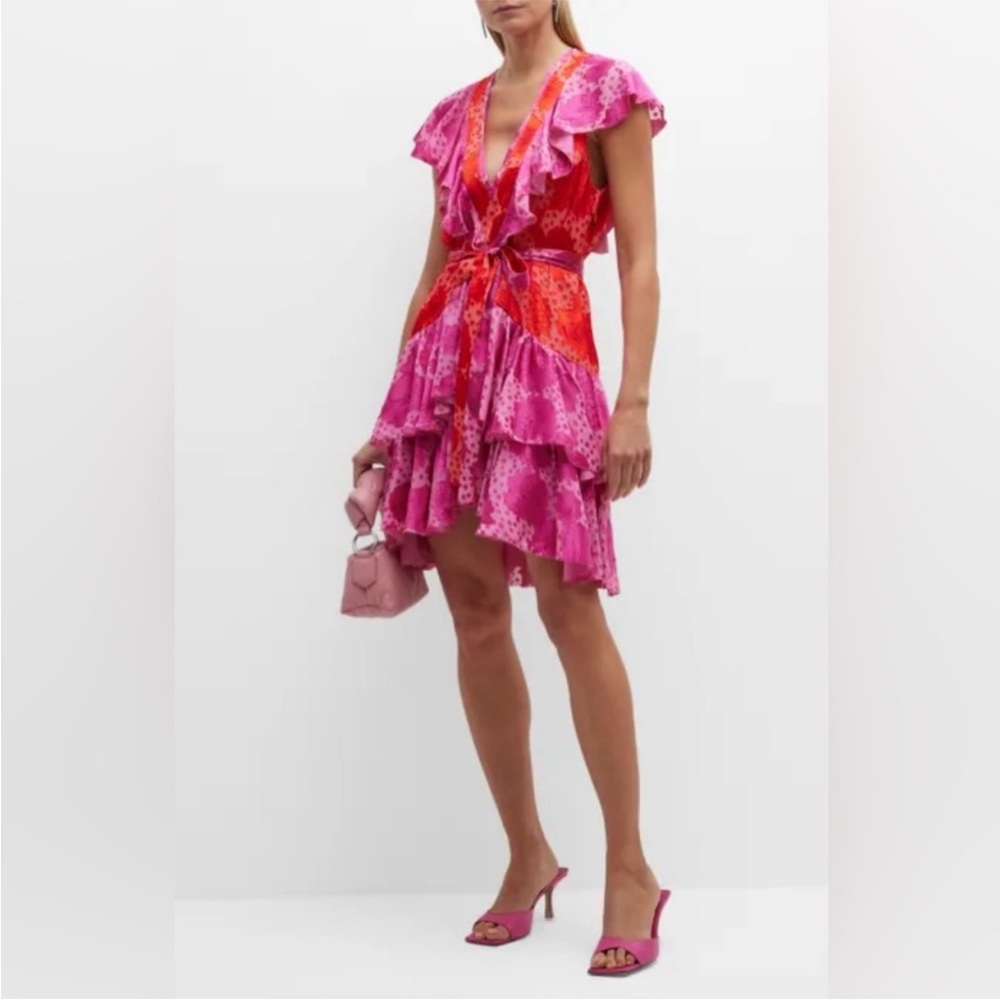 Le Superbe Aurora Flora Lil Flirt Ruffle Mini Dress - Picture 6 of 16